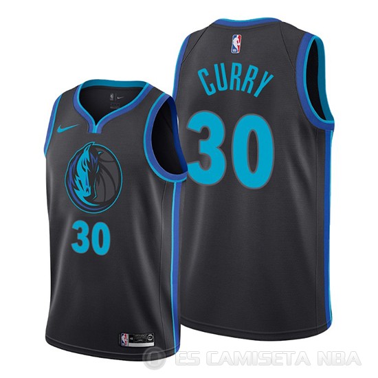 Camiseta Seth Curry #30 Dallas Mavericks Ciudad Negro - Haga un click en la imagen para cerrar